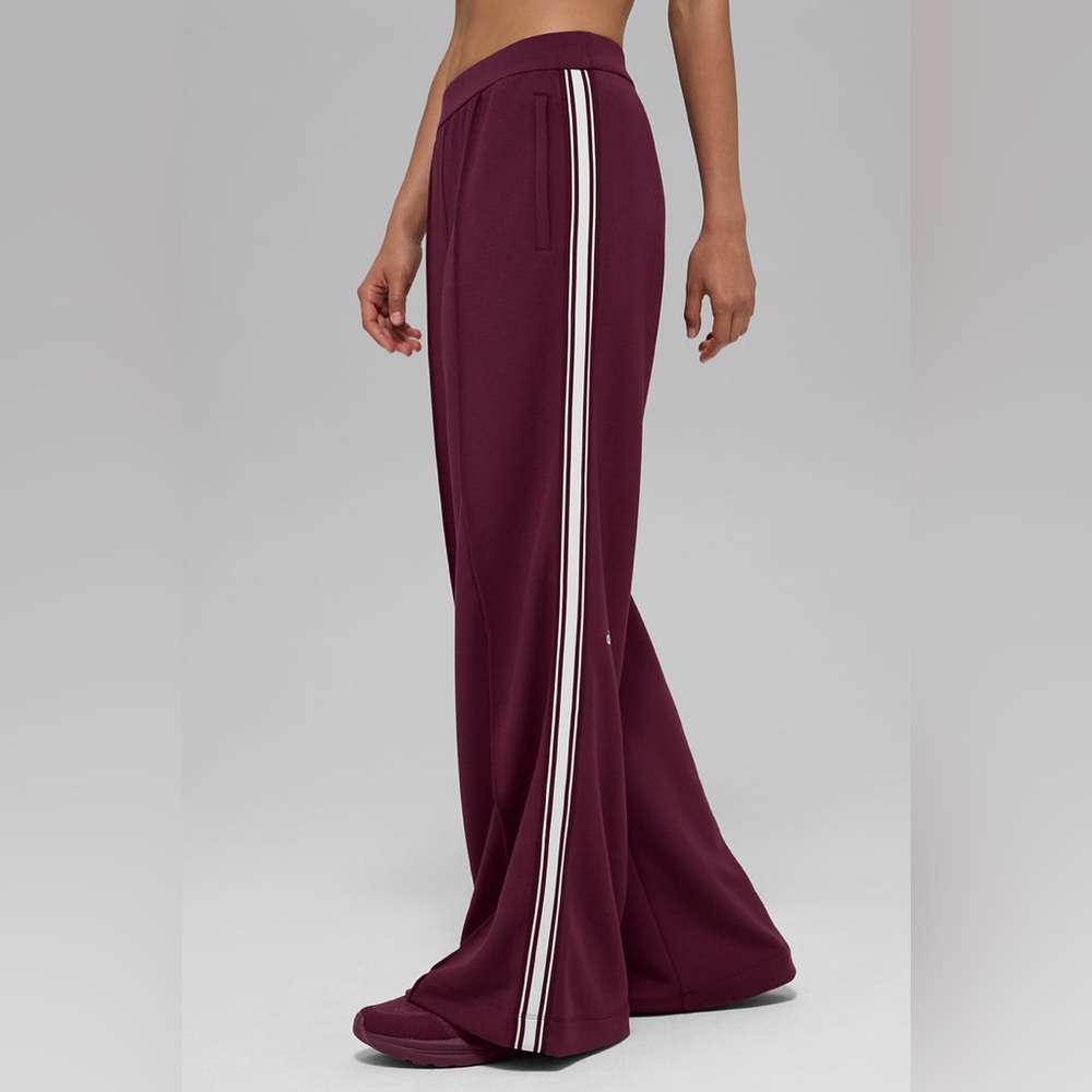 Alo Yoga Burgundy Track Pants